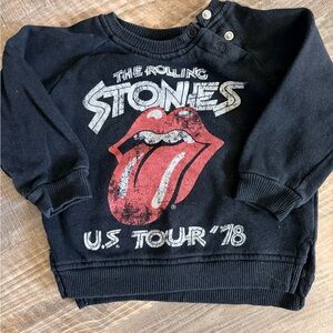 The Rolling Stones Black Kids Sweatshirt
